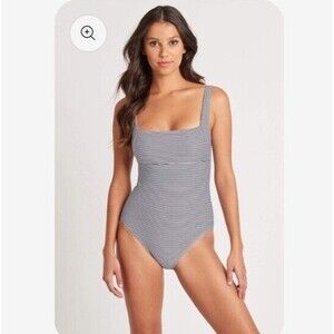 Sea Level Positano Square Neck One Piece Swimsuit, US 12